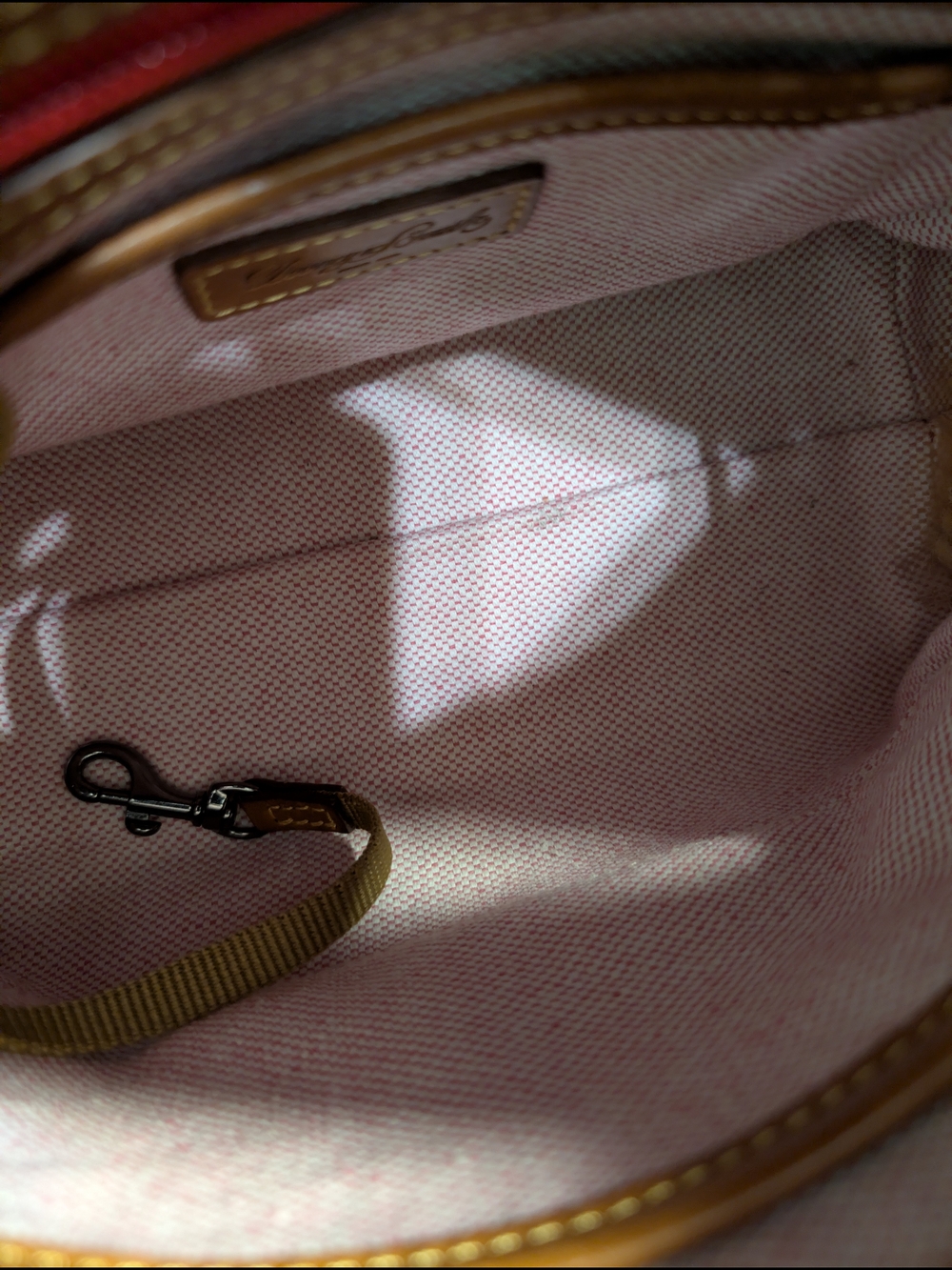Dooney & Bourke Florentine Leather Mini Satchel Bag with Tassel - Picture 6 of 9